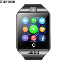 Load image into Gallery viewer, Free shipping SENBONO Q18  Passometer Smart watch  with Touch Screen camera TF card Bluetooth smartwatch for Android  IOS Phone