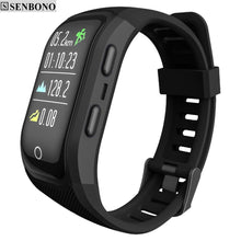 Load image into Gallery viewer, SENBONO S908S Color Screen Activity Fitness Tracker smart band IP68 Waterproof GPS Heart Rate Monitor sport wristband bracelet