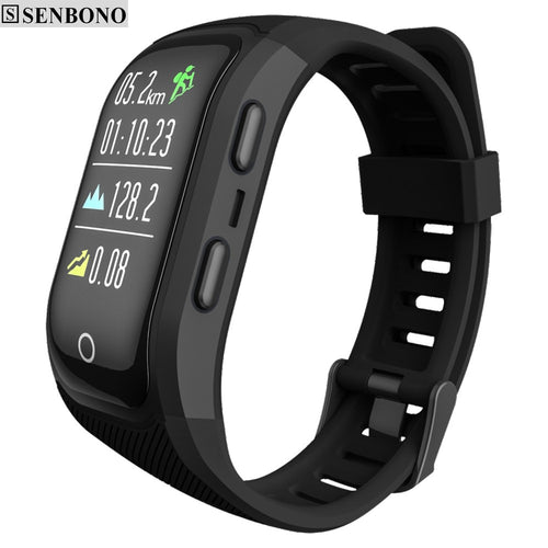 SENBONO S908S Color Screen Activity Fitness Tracker smart band IP68 Waterproof GPS Heart Rate Monitor sport wristband bracelet
