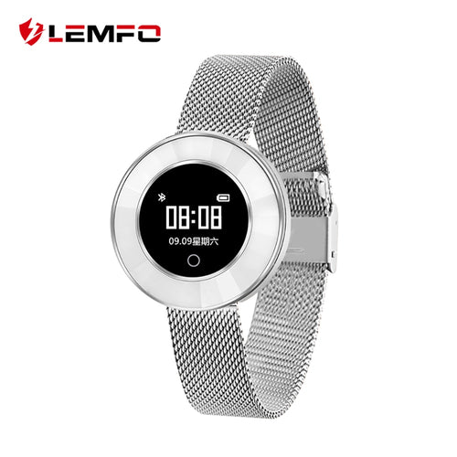 LEMFO X6 Lady Smart Bracelet IP68 Waterproof Steel Strap Heart Rate Monitoring Blood Pressure Smart Watch Women Smartwatch