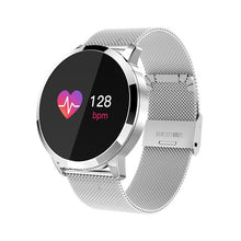 Load image into Gallery viewer, LEMFO Q8 1.0 Inch OLED Smart Watch Women Waterproof Fitness Bracelet Smartwatch 30 Days Standby For Android IOS Metal Strap