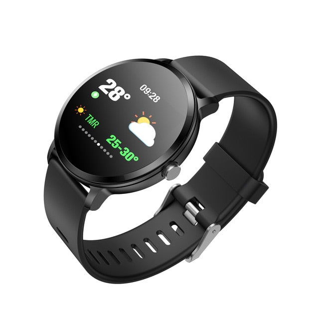 SENBONO V11 Smart watch IP67 waterproof Clock Tempered glass Activity Fitness tracker Heart rate for Men Women smartwatch