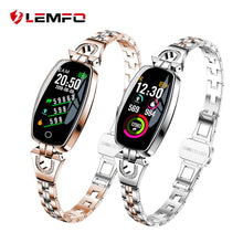 Load image into Gallery viewer, LEMFO H8 Smart Watch Women 2018 Waterproof Heart Rate Monitoring Bluetooth For Android IOS Fitness Bracelet Smartwatch