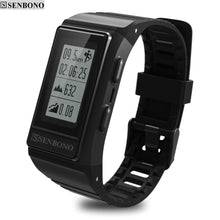 Load image into Gallery viewer, SENBONO  S909 GPS Tracker Smart Band Heart Rate Monitor Fitness Tracker  IP68 Waterproof Wristbands  Outdoor Display Screen